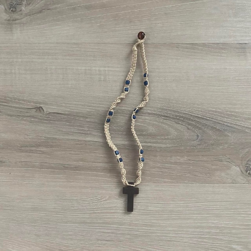 Handmade cross necklace